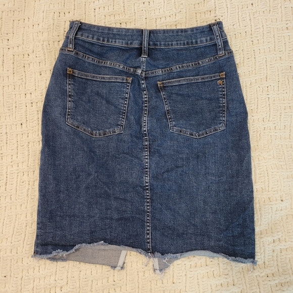 Madewell 29 Raw Edge Denim Skirt - Picture 4 of 6
